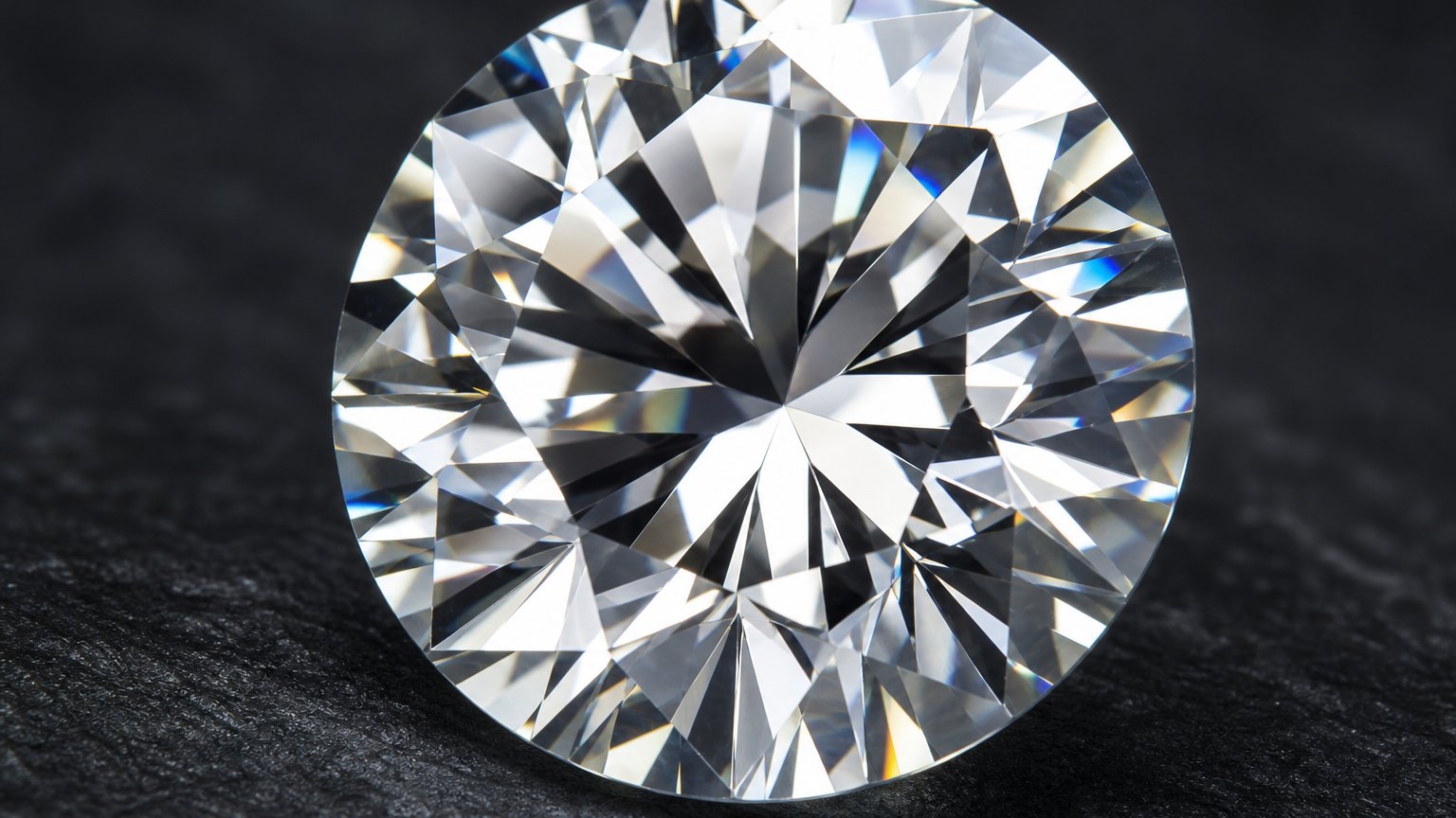 Close-up of a brilliant-cut diamond, the April birthstone, showing its sparkle and clarity