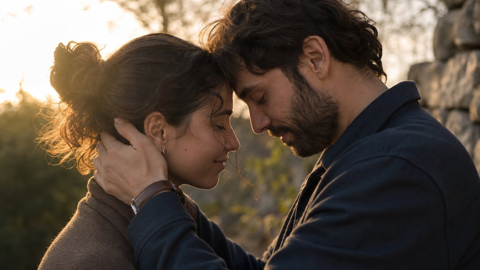 Two people feeling instant recognition, a common sign of a twin flame connection